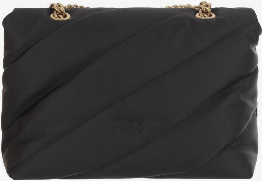 Pinko Gewatteerde Love Birds Schoudertas Black Dames - Foto 5