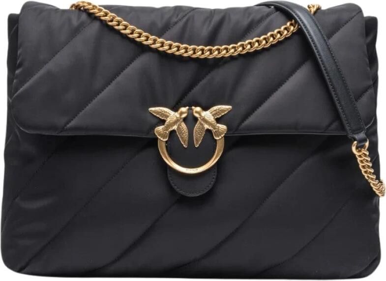 Pinko Gewatteerde Love Puff Schoudertas Black Dames - Foto 2