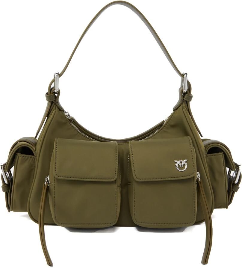 Pinko Groene Cargo Tas met Nuttige Zakken Green Dames
