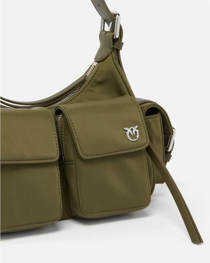 Pinko Groene Cargo Tas met Nuttige Zakken Green Dames - Foto 4