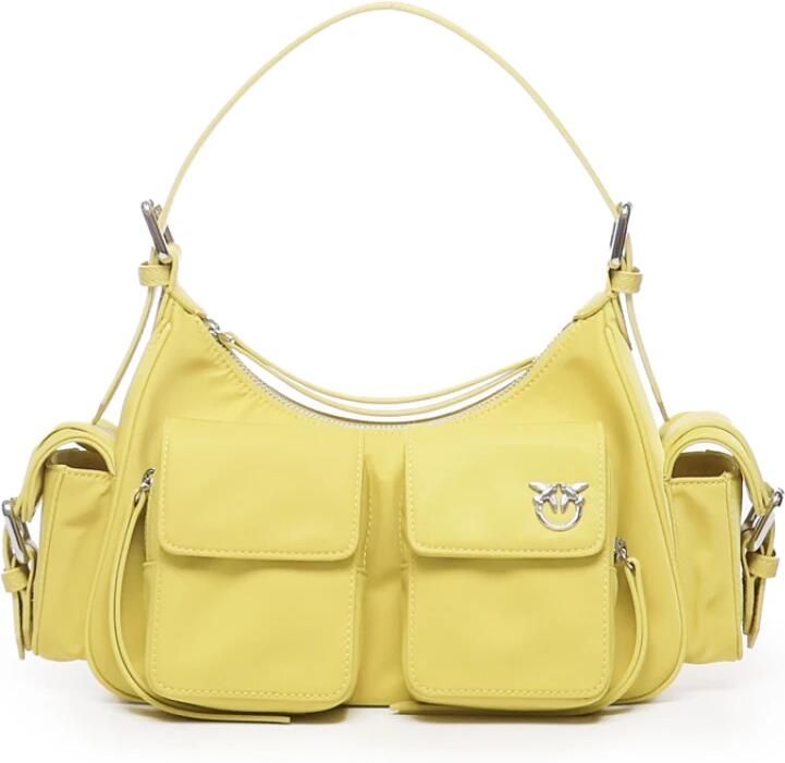 Pinko Gele Schoudertas Modieuze Stijl Yellow Dames - Foto 7