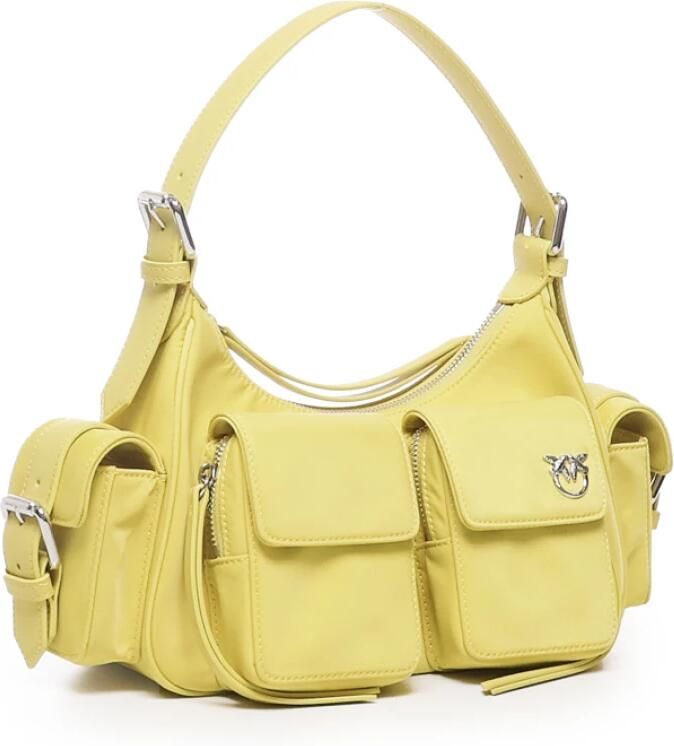Pinko Gele Schoudertas Modieuze Stijl Yellow Dames - Foto 6