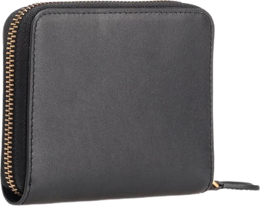 Pinko Leren portemonnee met ritssluiting en Love Birds ontwerp Black Dames - Foto 2