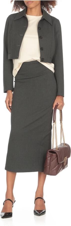 Pinko Liefdesvogels Geborduurd Katoenen T-shirt White Dames - Foto 4