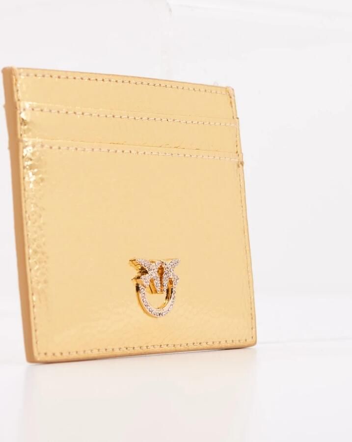 Pinko Kaarthouder Portemonnees voor Stijlvolle Organisatie Yellow Dames - Foto 2