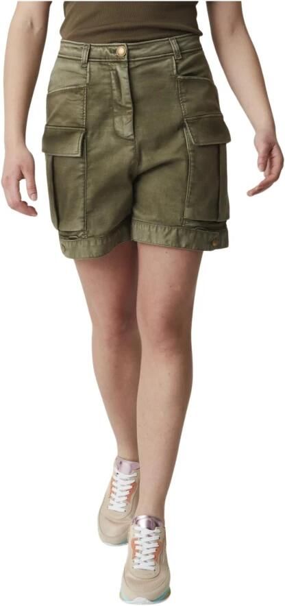 Pinko Katoenen Broek Reiniger Green Dames