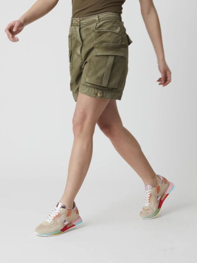 Pinko Katoenen Broek Reiniger Green Dames - Foto 2