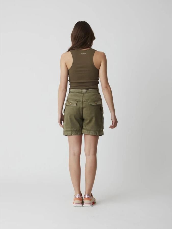 Pinko Katoenen Broek Reiniger Green Dames - Foto 6