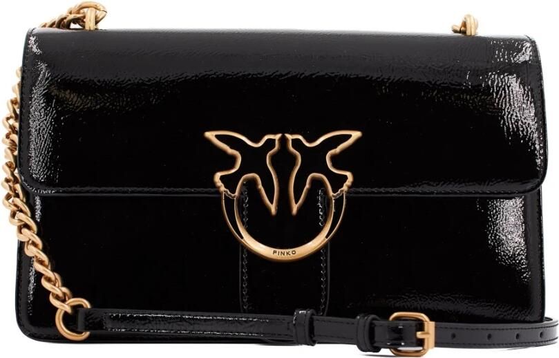 Pinko Love Birds Omvormbare Schoudertas Black Dames - Foto 4