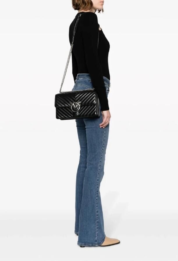 Pinko Stijlvolle Cross Body Tas voor Vrouwen Black Dames - Foto 2