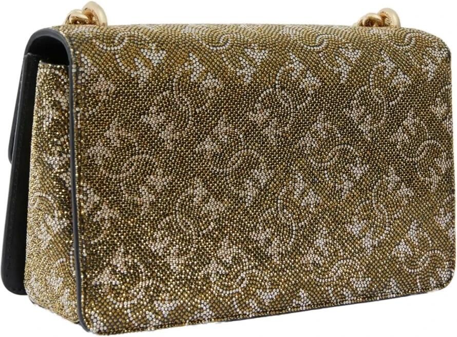 Pinko Paillet Logo Ketting Schoudertas Yellow Dames