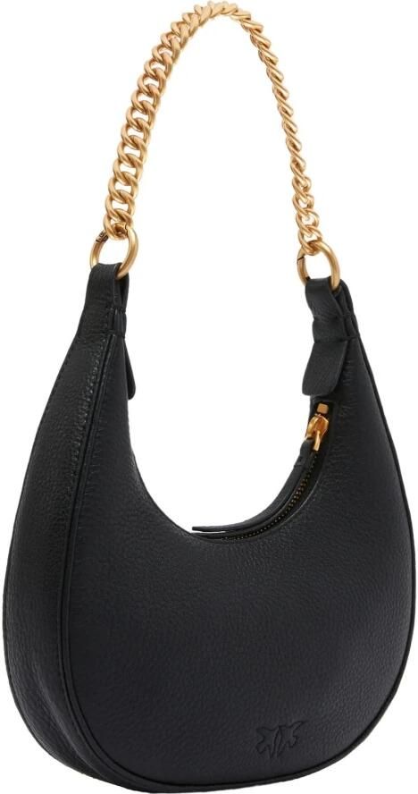 Pinko Mini Hobo Tas Herfst Winter Collectie Black Dames - Foto 4