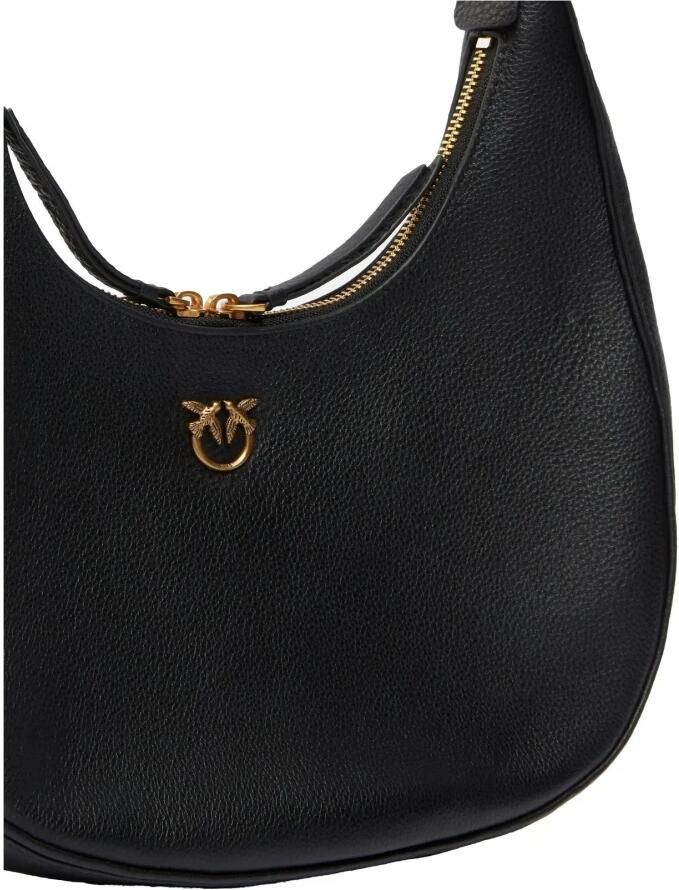 Pinko Zwarte leren handtas Dames tassencollectie Black Dames - Foto 5