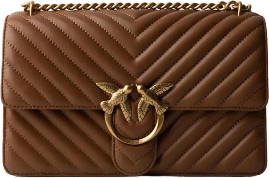 Pinko Stijlvolle Cross Body Tassen te Koop Brown Dames - Foto 3