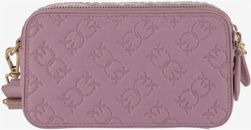 Pinko Hobo bags Monogram Leather Shoulder Bag in roze - Foto 4