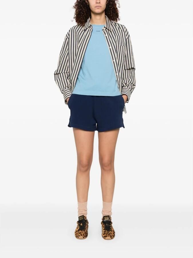 Pinko Casual Katoenen T-shirt voor Mannen Blue Dames - Foto 4