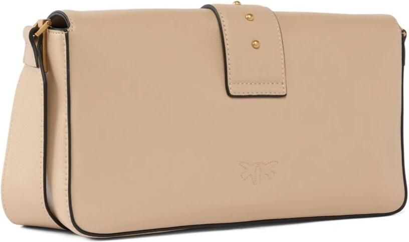 PINKO Dames Schoudertassen Love One Classic Slouchy Beige - Foto 4