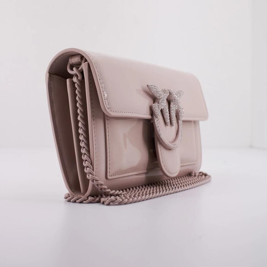 Pinko Love Icon Portemonnee in Trendy Stijlen Pink Dames