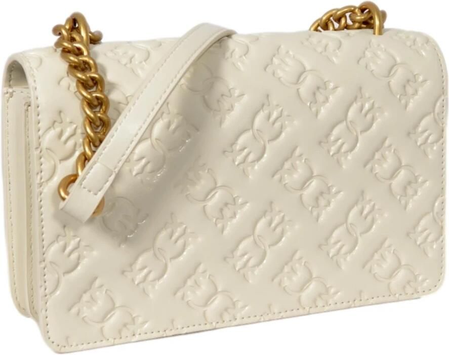 Pinko Witte Chevron Gewatteerde Schoudertas White Dames - Foto 3