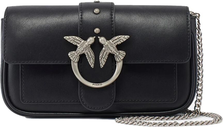 Pinko Crossbody bags Love One Pocket Simply Bag Black in poeder roze - Foto 6