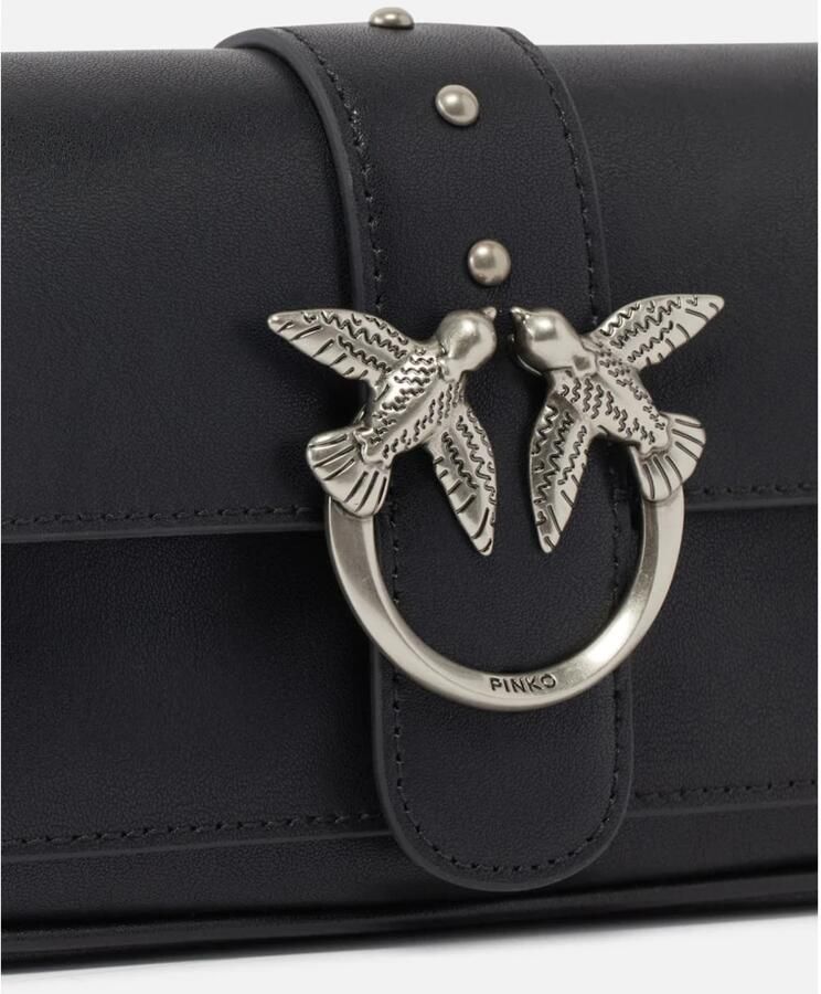 Pinko Crossbody bags Love One Pocket Simply Bag Black in poeder roze