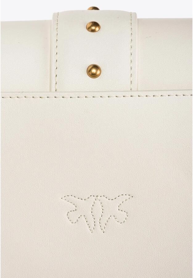 Pinko Crossbody Tas met Studs en Ketting Schouderband White Dames - Foto 3