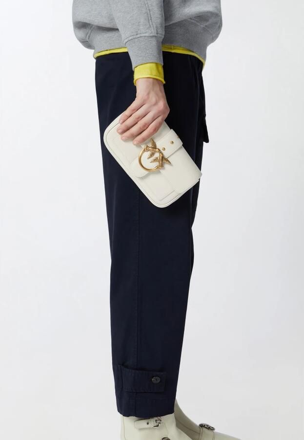 Pinko Crossbody Tas met Studs en Ketting Schouderband White Dames - Foto 6