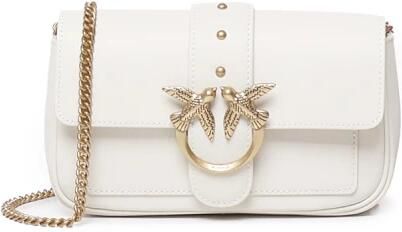 Pinko Crossbody Tas met Studs en Ketting Schouderband White Dames - Foto 16