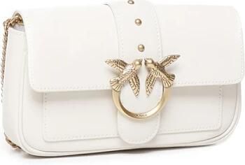 Pinko Crossbody Tas met Studs en Ketting Schouderband White Dames - Foto 18
