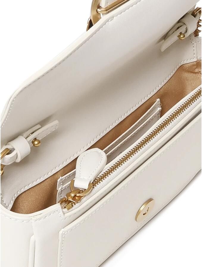 Pinko Crossbody Tas met Studs en Ketting Schouderband White Dames - Foto 2