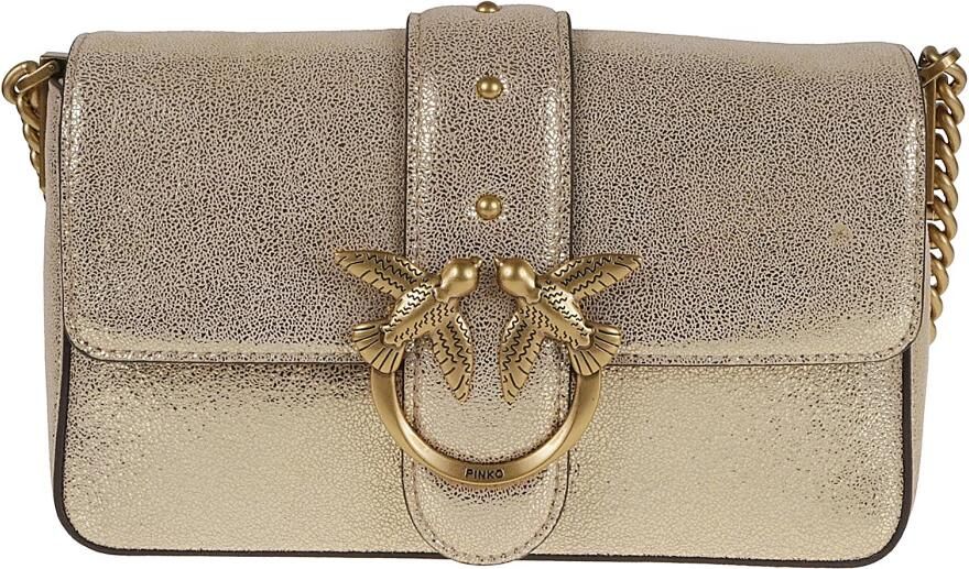 Pinko Stijlvolle tas met verstelbare schouderband Beige Dames - Foto 7