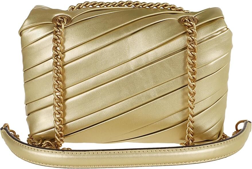 Pinko Metallic Cross Body Tassen voor Vrouwen Yellow Dames - Foto 2