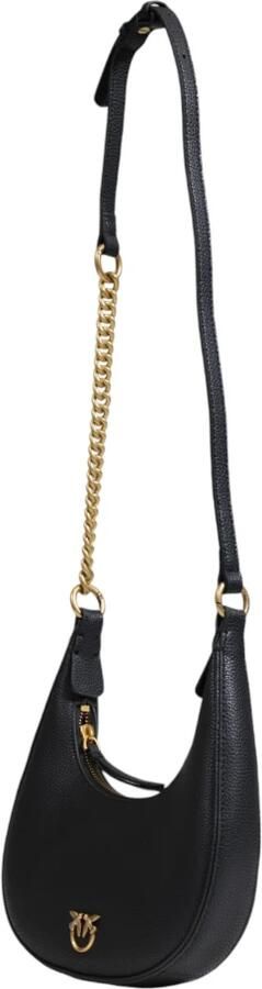 Pinko Mini Hobo Tas Herfst Winter Collectie Black Dames - Foto 8