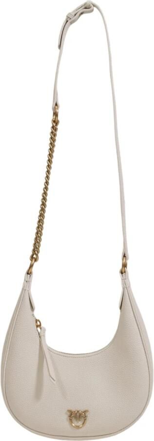 Pinko Mini Hobo Tas Herfst Winter Collectie White Dames