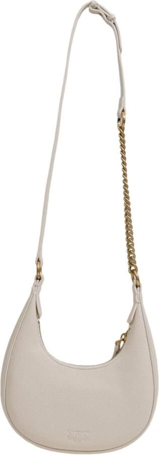 Pinko Mini Hobo Tas Herfst Winter Collectie White Dames - Foto 2