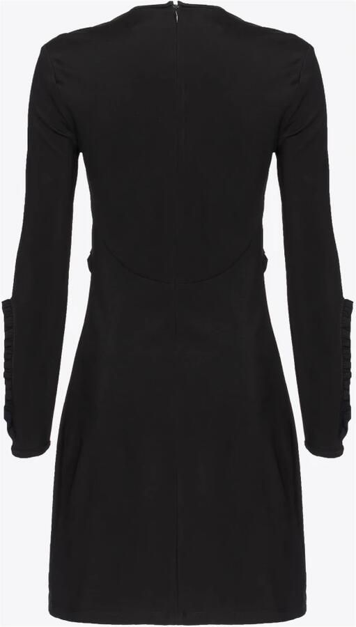 Pinko Mini Jurk met Ruches Black Dames