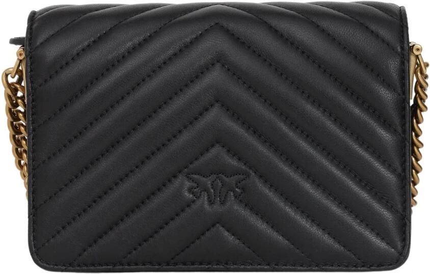 Pinko Love Click Chevron Mini Black Crossbody BAG Zwart Dames - Foto 8