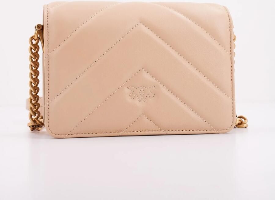 Pinko Mini Love One Cross Body Tas Beige Dames - Foto 3