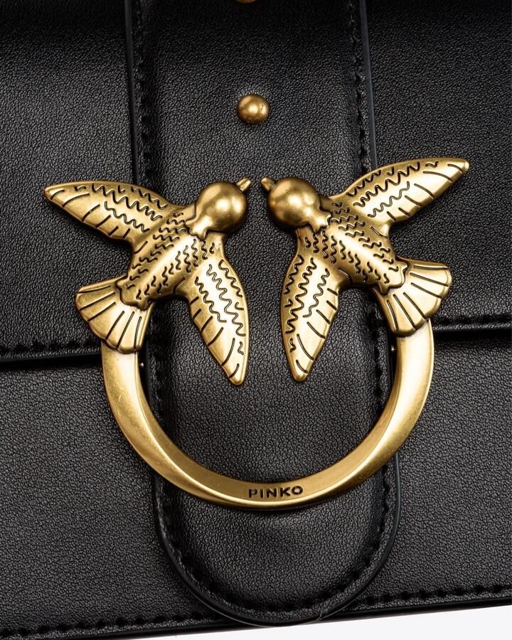 Pinko Zwarte Polyester Vrouwen Vierkante Tas Black Dames - Foto 2