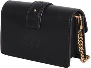 Pinko Crossbody bags Love One Schwarze Leder Umhängetasche 100064 in zwart - Foto 2