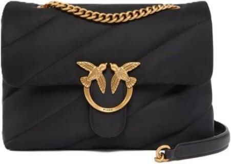 Pinko Gewatteerde Love Birds Schoudertas Black Dames - Foto 6