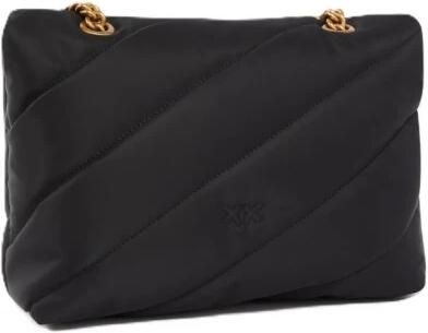 Pinko Gewatteerde Love Birds Schoudertas Black Dames - Foto 7