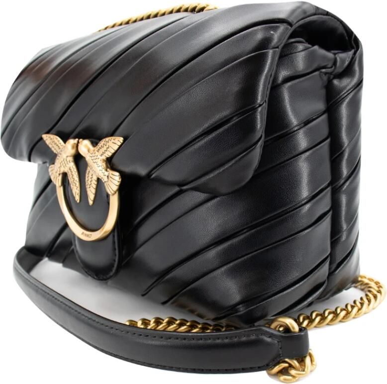 Pinko Puff Schoudertas van Leer-effect Stof Black Dames - Foto 2