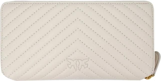 Pinko Portemonnee RYDER ZIP AROUND SHEEP NAPPA CHEVRON 100250 A0GK - Foto 5