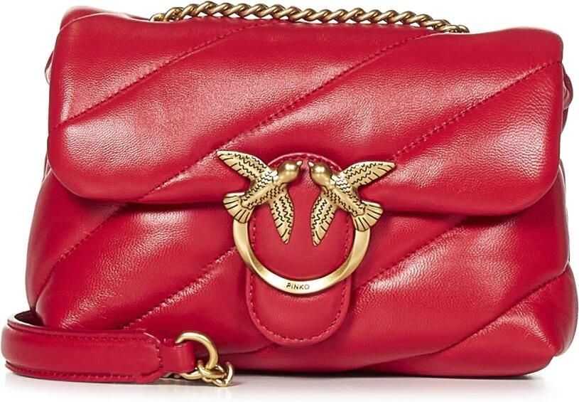 Pinko Stijlvolle Leren Tas voor Vrouwen Red Dames - Foto 7