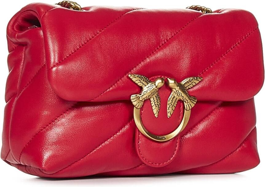 Pinko Stijlvolle Leren Tas voor Vrouwen Red Dames - Foto 5
