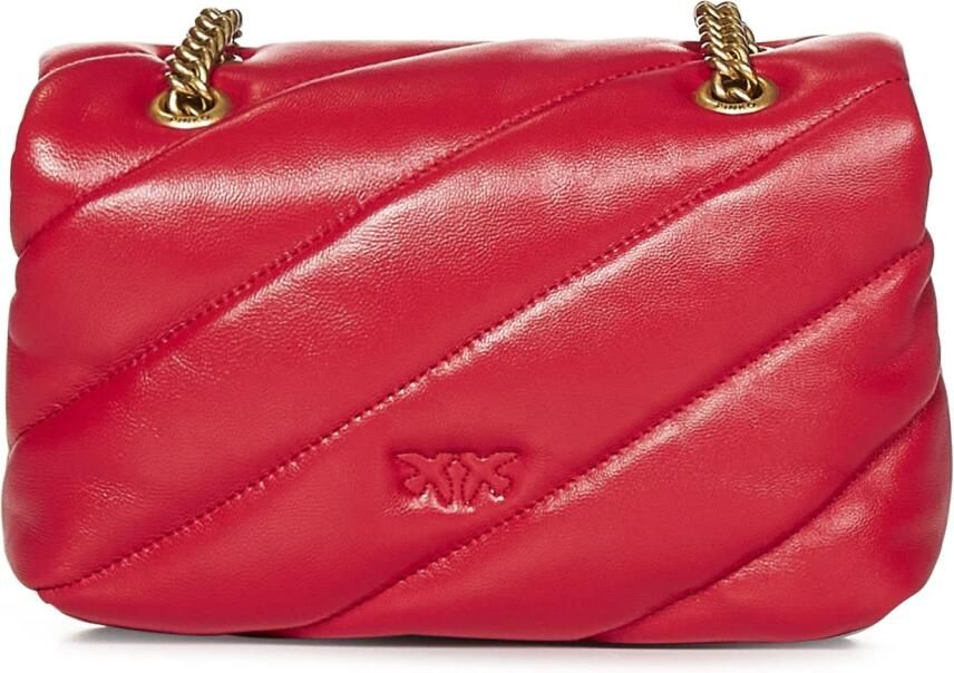 Pinko Stijlvolle Leren Tas voor Vrouwen Red Dames - Foto 6