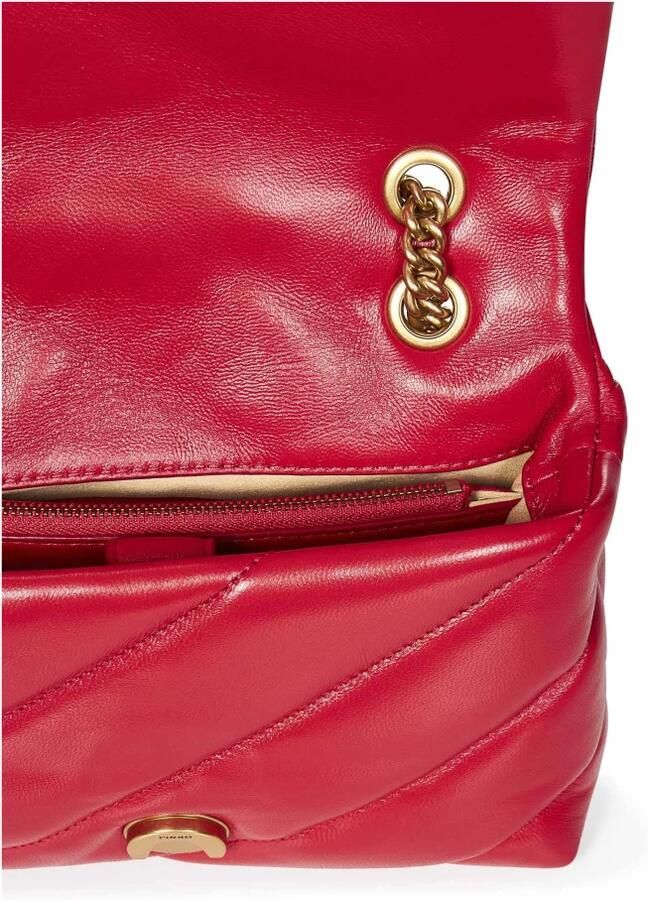 Pinko Stijlvolle Leren Tas voor Vrouwen Red Dames - Foto 2