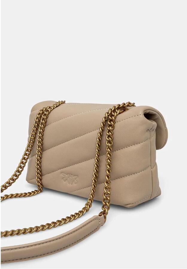 Pinko Hobo bags Natural Love Baby Puff Shoulder Bag in beige - Foto 2