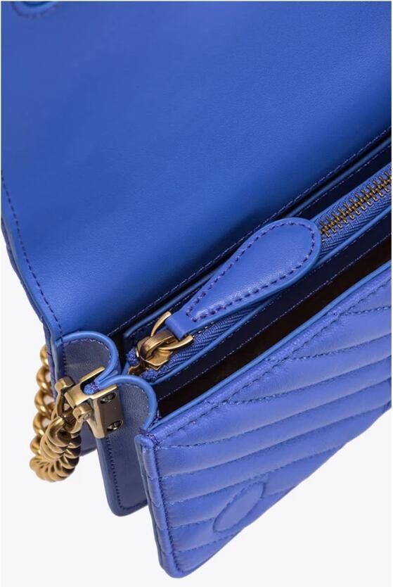 Pinko Elegante Love Click Mini Crossbody Tas Purple Dames - Foto 3